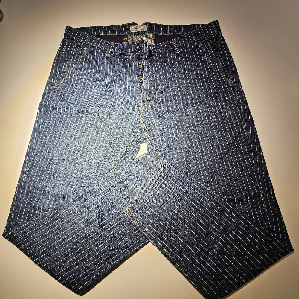 Mango Men's Pin Striped Jeans Size 34